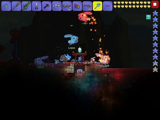 Terraria iOS easiest way to get the crimson key mold: Lepus!