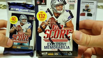 2017 Score Football Retail vs Hobby. Blaster vs 2 Hobby Packs