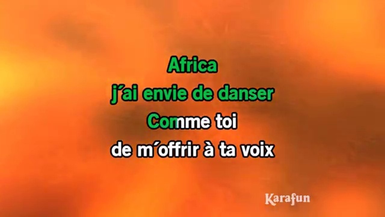 Rose Laurens - Africa KARAOKE / INSTRUMENTAL