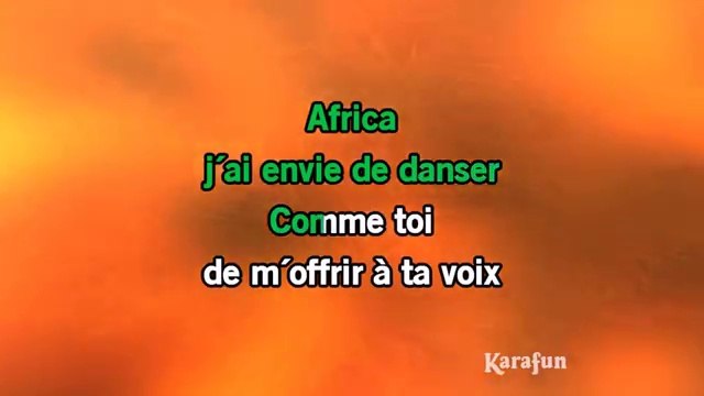 Rose Laurens - Africa KARAOKE / INSTRUMENTAL