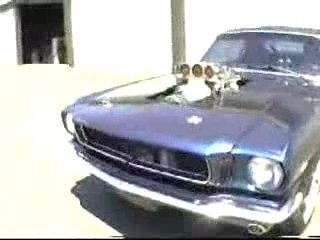 Mustang blower supercharged burnout