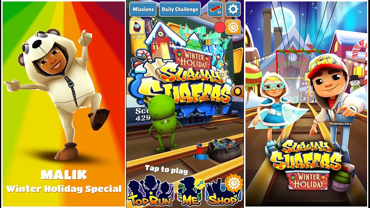 Subway Surfers Winter Holiday All Charers & Boards Unlocking Malik