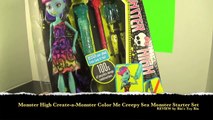 Monster High Create-a-Monster Color Me Creepy Sea Monster Starter Set Review! by Bins Toy Bin