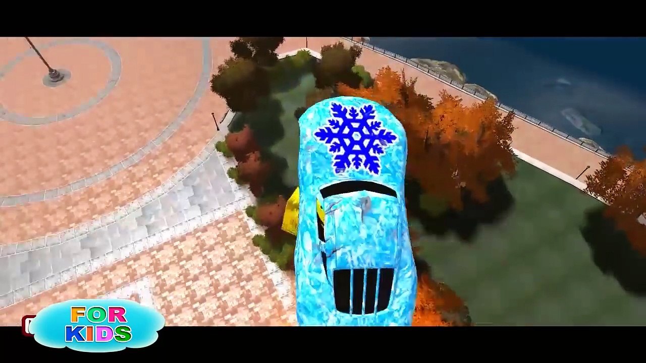 FROZZEN COLORS & CUSTOM CARS & Rhymes Childrens Songs