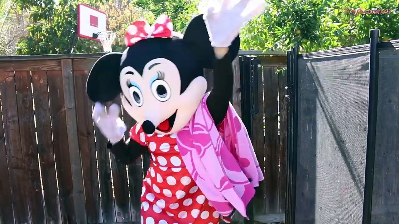 Venom Run Over Spiderman with a Car! Featuring Minnie Mouse, Paw Patrol Chase & Witch in Real Life