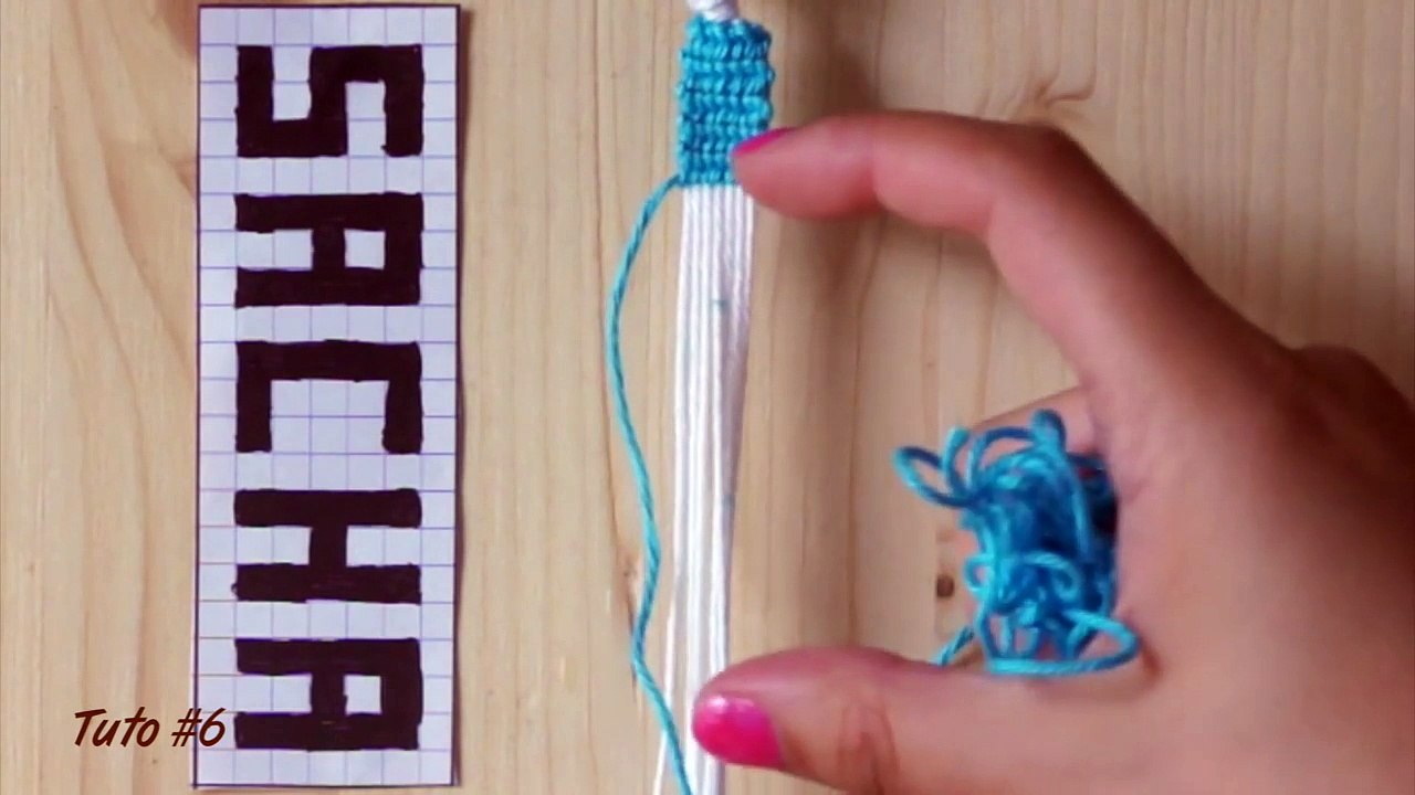 Bracelet brésilien : le bracelet Prénom (tutoriel #6)