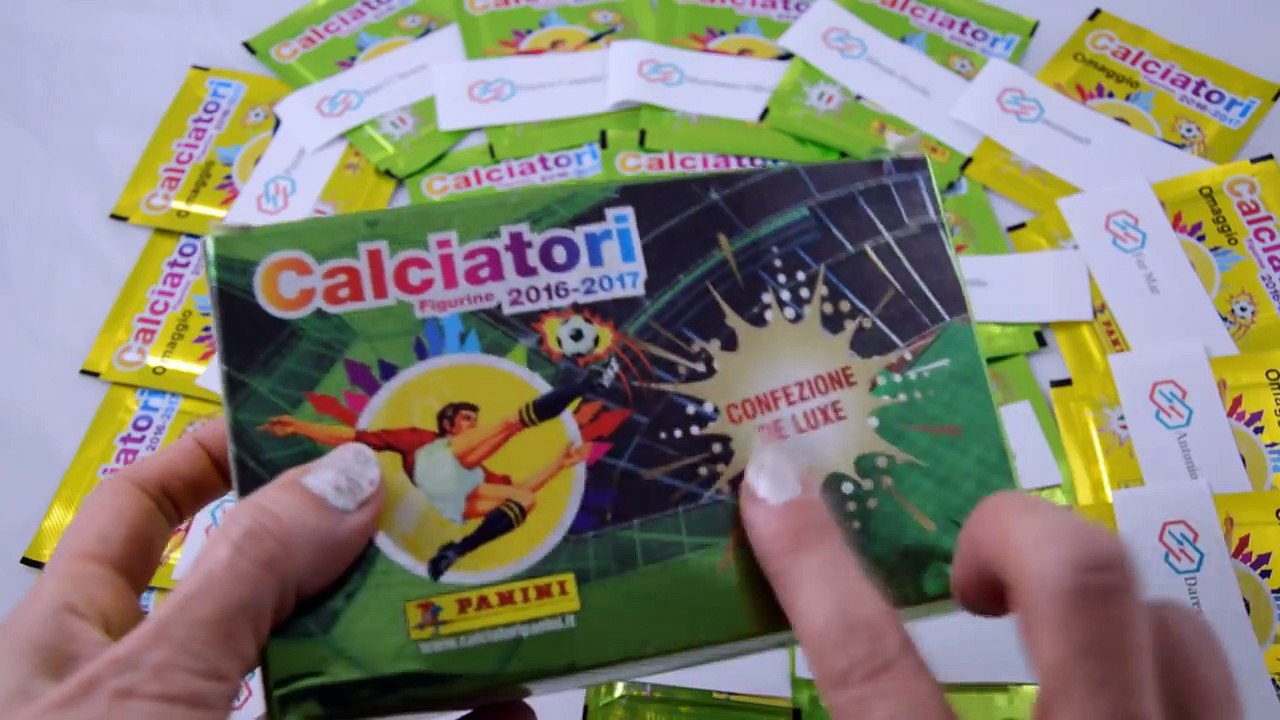 Gift Box ultime 21 Bustine figurine Panini Calciatori 2016-2017 Unboxing | CeLoMiManca