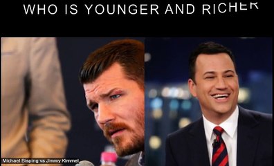 Michael Bisping vs Jimmy Kimmel Who is younger and richer?