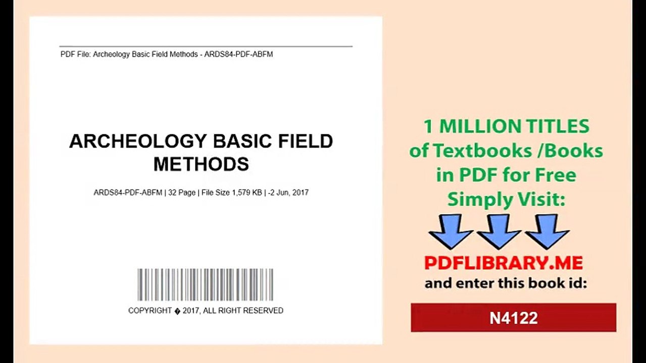 Archeology Basic Field Methods