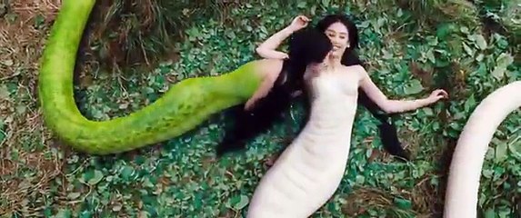 Beautiful snake girl. White and green Really loved it ... EXP 5 | creative circle