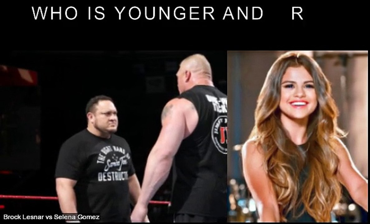 Brock Lesnar vs Selena Gomez Who is younger and richer?
