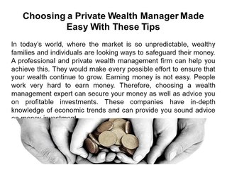 Robert Boutilier Antigonish   Private Wealth Manager Made Easy With These Tips