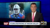 Students hold vigil at Moon Valley H.S. for football player