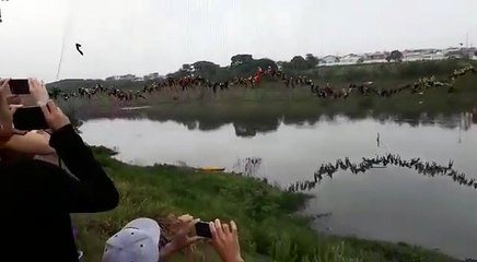 recorde mundial Rope jump 245 pessoas