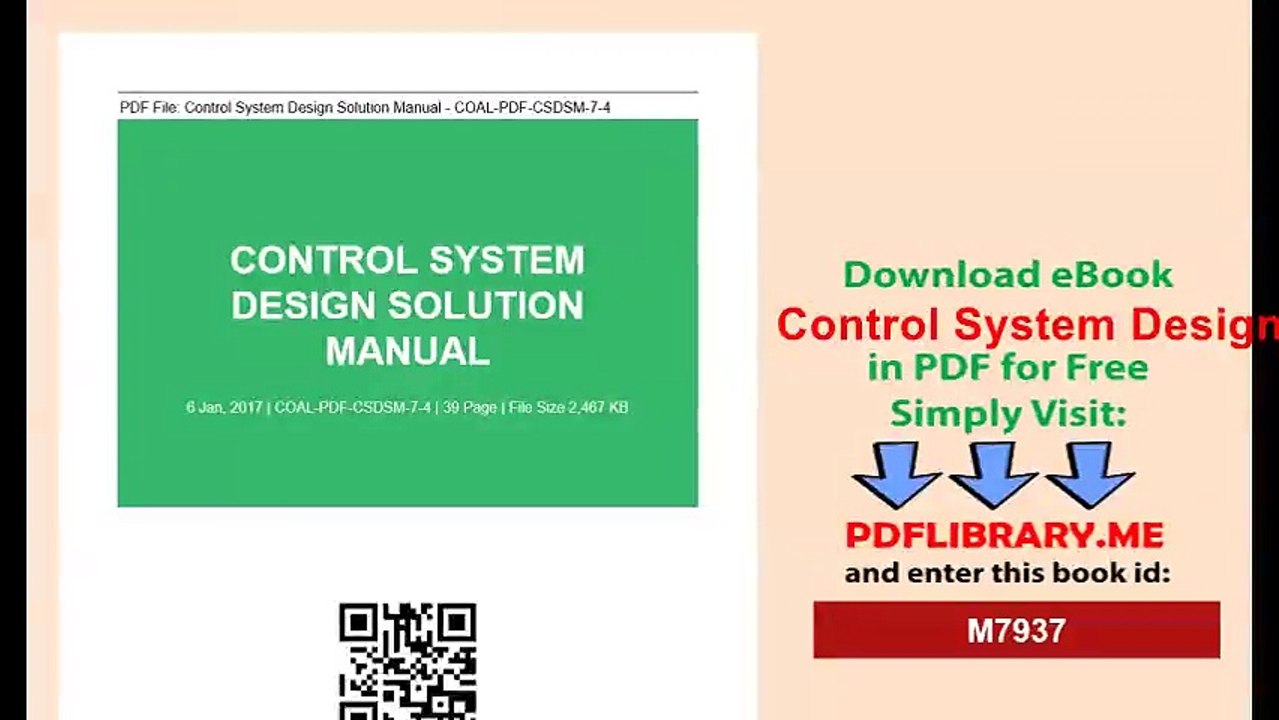 Control System Design Solution Manual