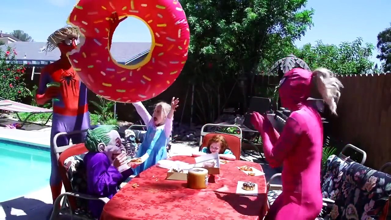 حلقه جديده من سبايدرمان 2017 مضحك للاطفال سبيدرمان, الجوكر, المجمده إلسا, الخارقين, فينوم, كرتون,