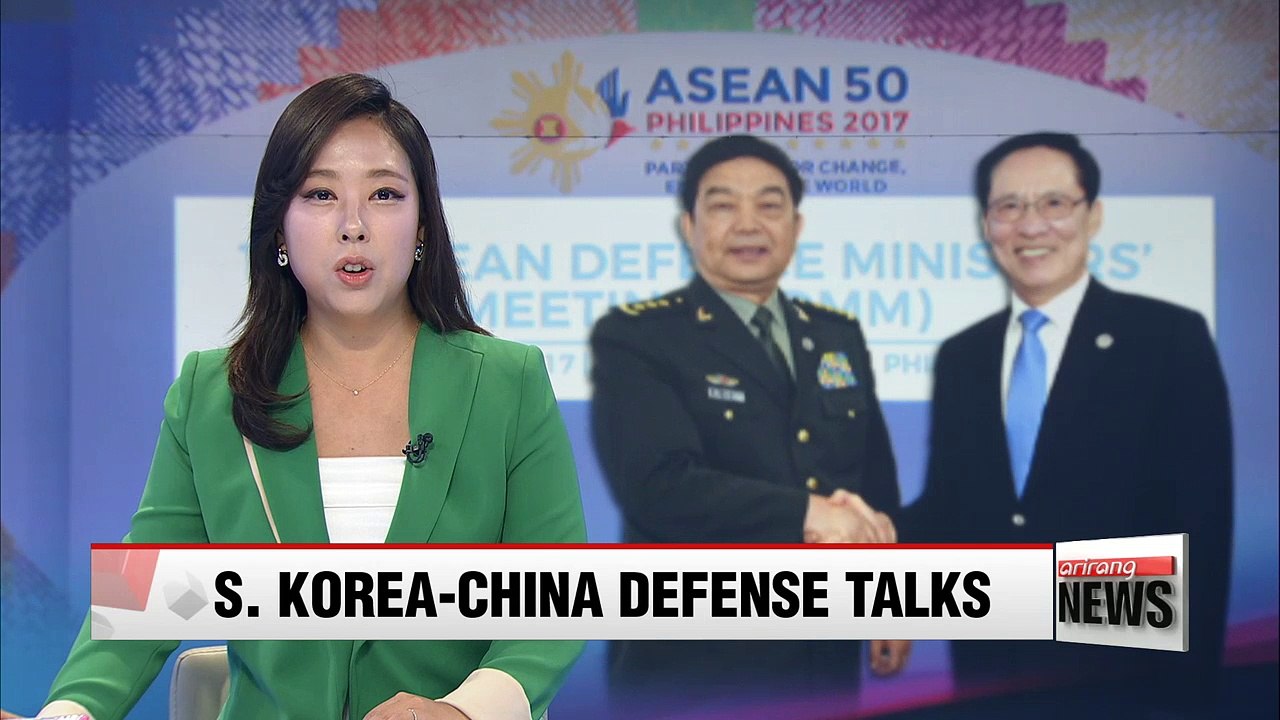 Seoul's defense chief optimistic over ties with China following talks with his Chinese counterpart