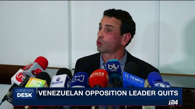 i24NEWS DESK | Venezuelan opposition leader quits | Wednesday, October 25th 2017