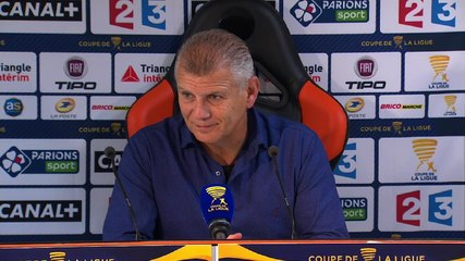 Conférence de presse Patrice Garande après Lorient / Caen