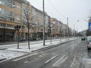 Primeros copos de nieve en Estocolmo, Suecia