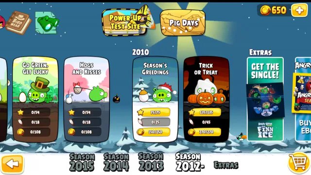 Angry Birds Seasons Hogs and Kisses All levels