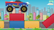 Monster Trucks Compilation - Monster Trucks For Children - Nursery Rhymes for Children