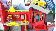 TRANSFORMERS RESCUE BOTS NEW GRIFFIN ROCK FIRE STATION OPTIMUS BUMBLEBEE CHASE HEATWAVE CODY