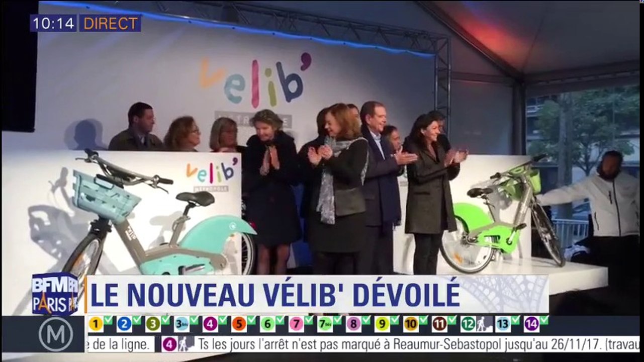 Vert et bleu, mécanique et électrique, le nouveau Vélib est dévoilé