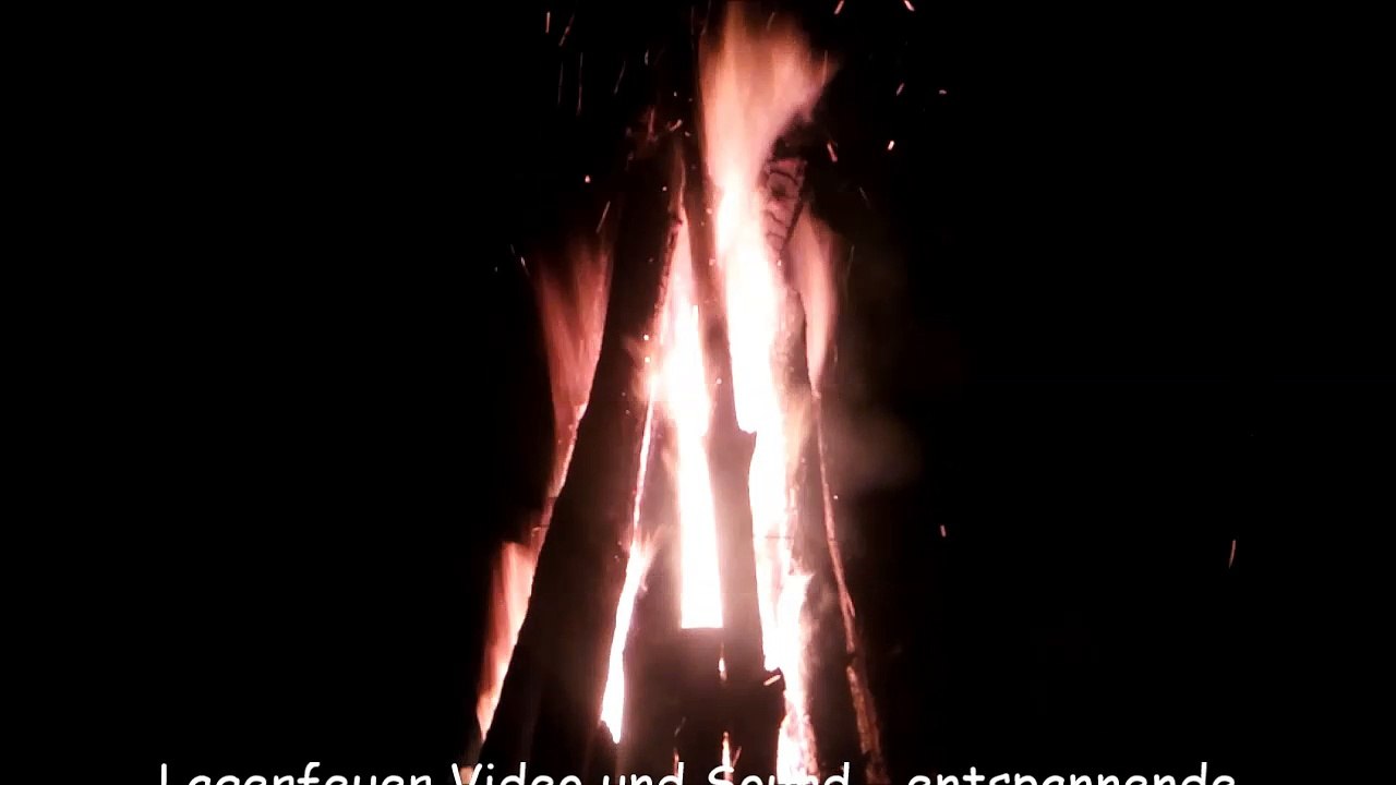 Lagerfeuer Video und Sound - entspannende Kamingeräusche (30 Minuten)