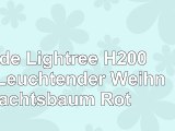 Slide Lightree H200 cm Leuchtender Weihnachtsbaum Rot