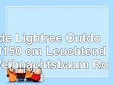 Slide Lightree Outdoor H150 cm Leuchtender Weihnachtsbaum Rot