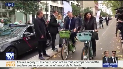Anne Hidalgo se met en selle pour présenter le nouveau Vélib