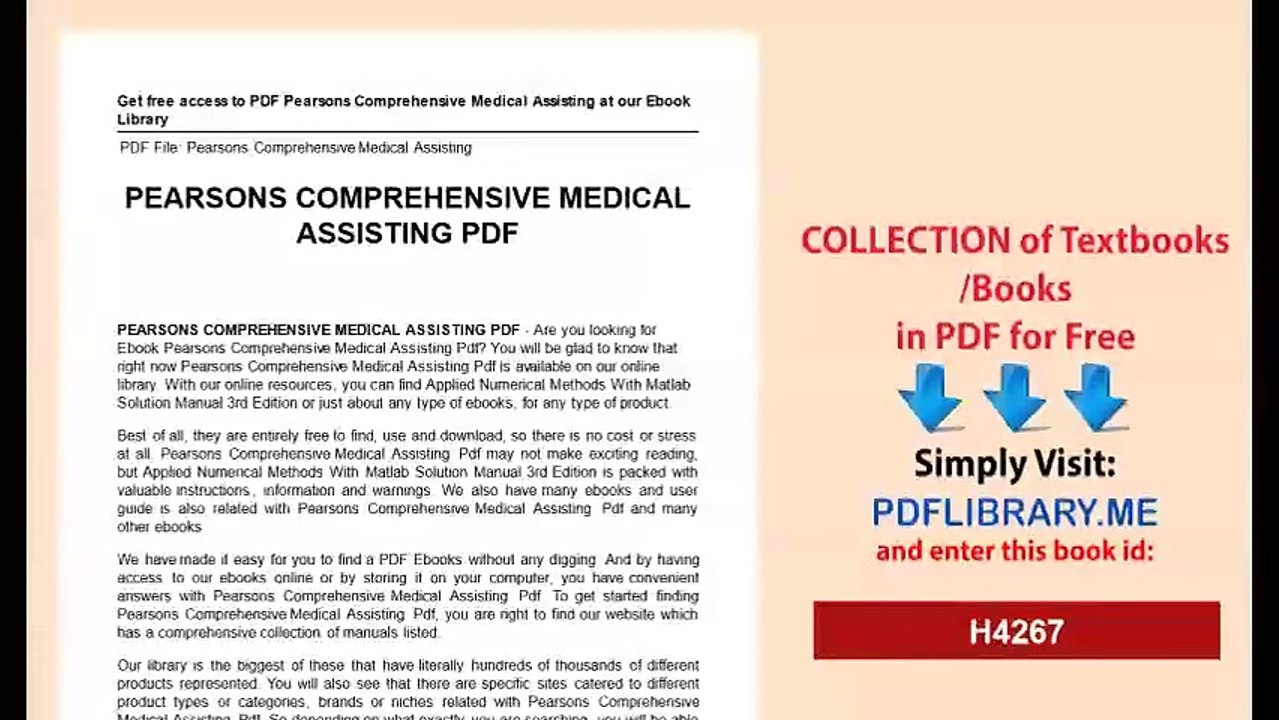 Pearsons Comprehensive Medical Assisting