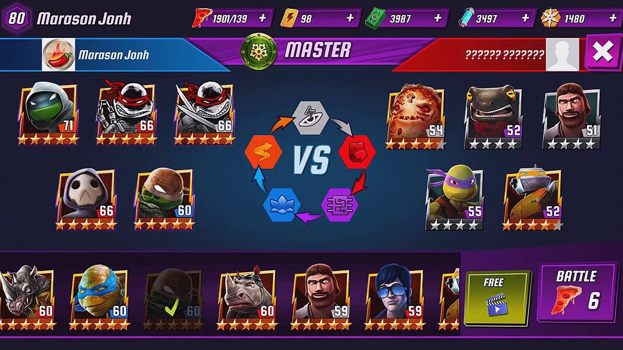 TMNT Legends PVP​​ 500 (TMNT Vision & TMNT Original)