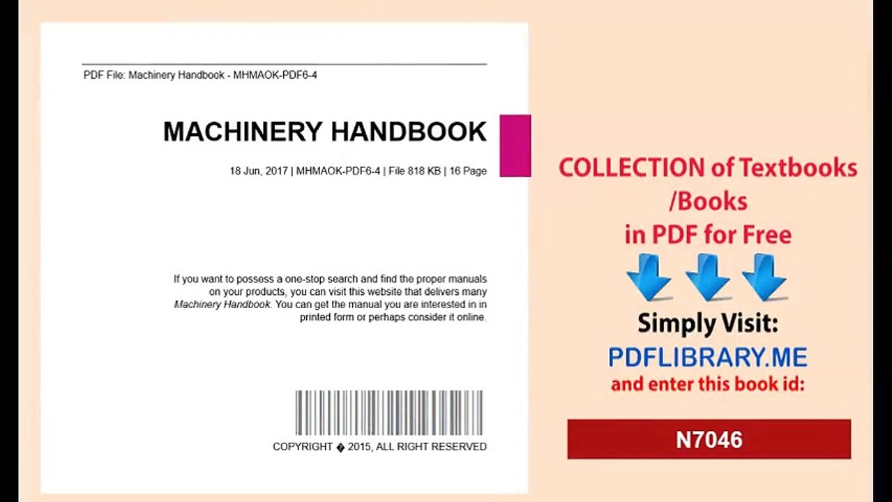 Machinery Handbook