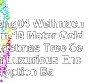 Tianliang04 Weihnachtsbaum 18 Meter Golden Christmas Tree Set With Luxurious Encryption