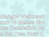 Tianliang04 Weihnachtsbaum 18 Meters Christmas Decoration Deluxe Set Tree Glow 180Cm