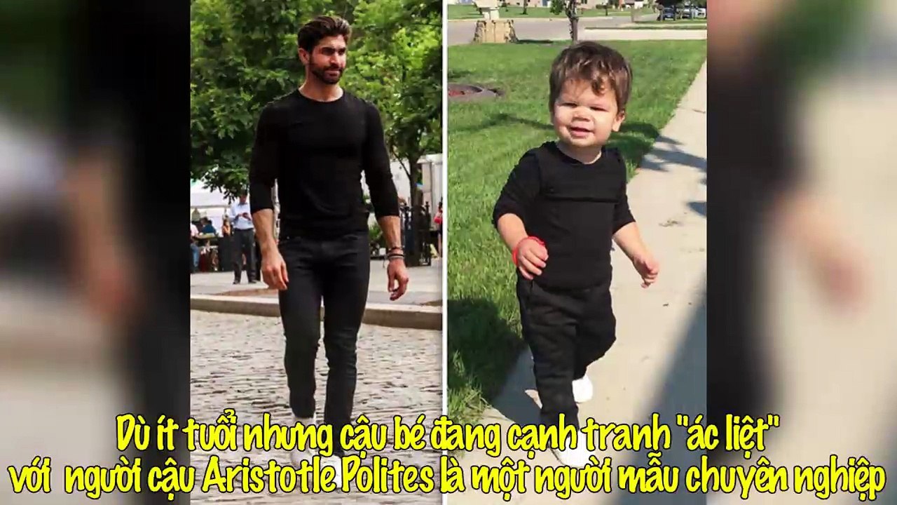 Hình ảnh cậu bé "siêu mẫu" nhí dễ thương