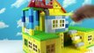 Peppa Pig Blocks Mega House Construction Lego Sets With george pig, daddy pig, mummy pig Toys
