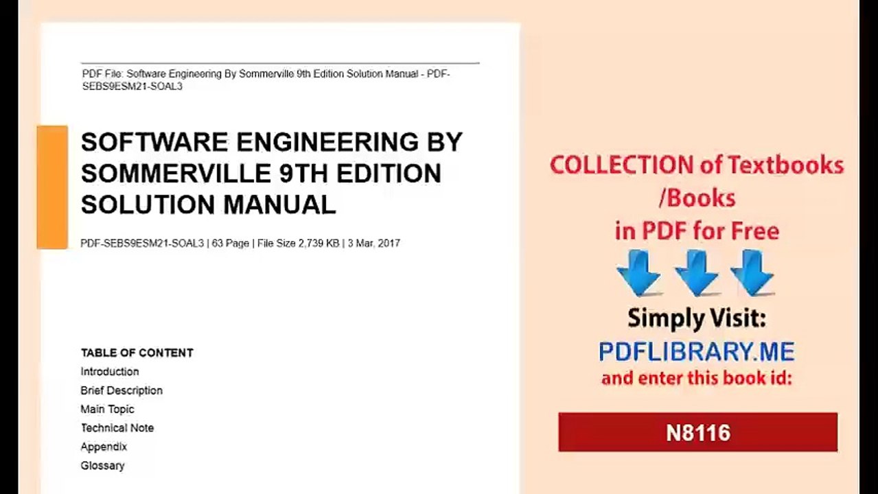 Software Engineering By Sommerville 9th Edition Solution Manual