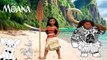 Disney Princess of Pacific MOANA Coloring Book Kids Coloring Pages -Disney Magical Coloring Book