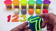 Learn Colors and Numbers with Play Doh Balls PJ Masks Molds Fun & Creative for Kids & Preschools