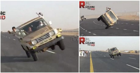 Das loucuras mais insanas com um jipe na Arábia Saudita... WTF!
