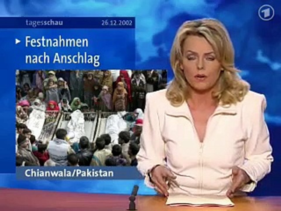 Tagesschau | 26. Dezember 2002 20:00 Uhr (mit Eva Herman) | Das Erste