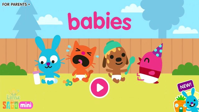Sago Mini Babies - Diaper Change, Bathing, Feeding and Playing - Learn to Take Care of Baby