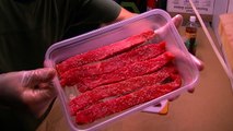 Making Traditional South African Biltong, beef jerky