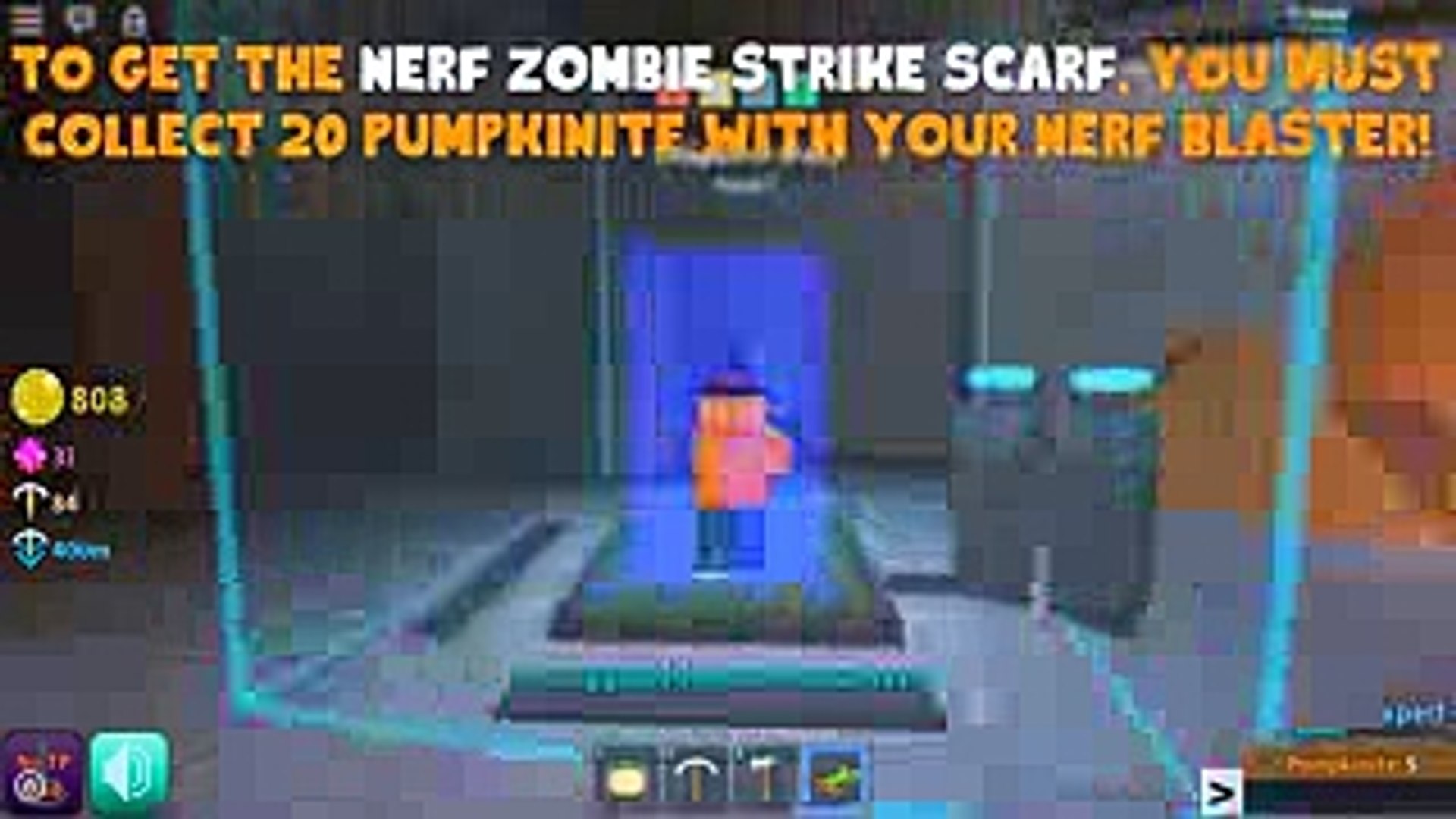 How To Get The Nerf Zombie Strike Scarf Azure Mines Hallows Eve