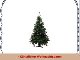 Künstlicher Weihnachtsbaum inklusive 100er BaumkugelSet in Rot Tannenbaum mit