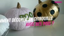 Comment décorer sa citrouille avec des pois ?