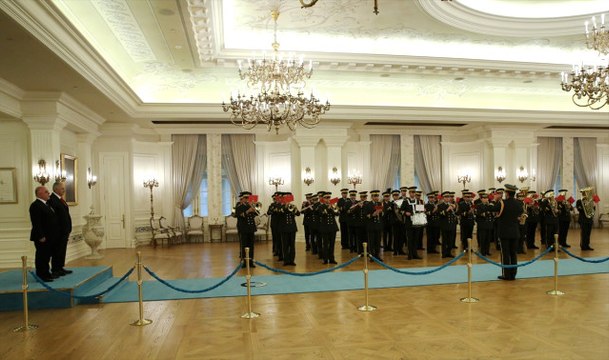 Çankaya Köşkü'nde Bir İlk! İbadi, Kapalı Alanda Askeri Törenle Karşılandı